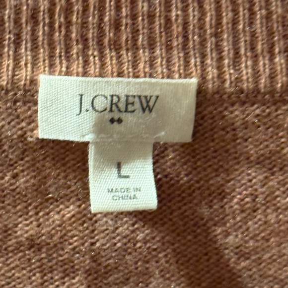 J. Crew Tan Sweater with Black Terrier Dog Motif size L - Picture 3 of 3